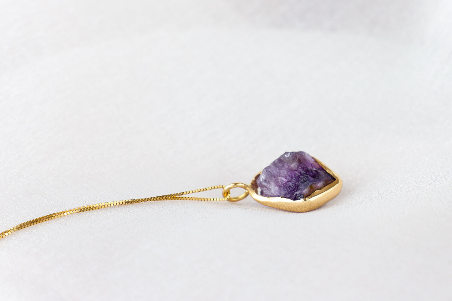 Althaea – Amethyst 18k Gold Pendant