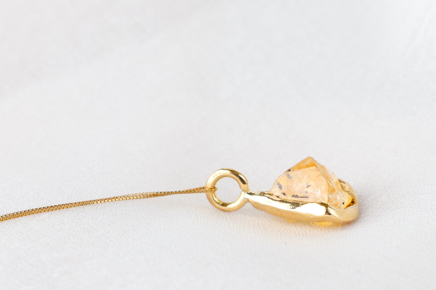 Éclat - Citrine 18k Gold Pendant